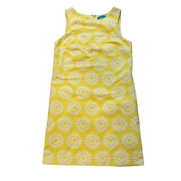 Tori Richard Sleeveless Embroidered Shift Dress, Sz 10 - Picture 10 of 12